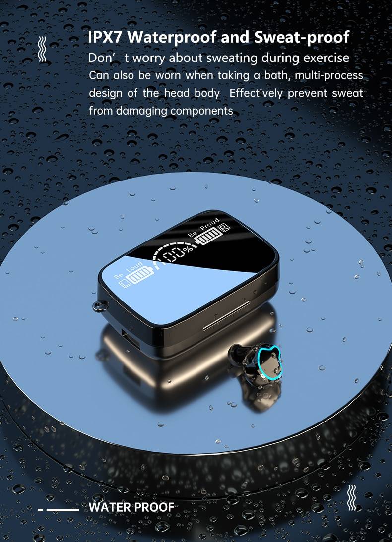 Wireless Headphones Charging Box with Flashlight